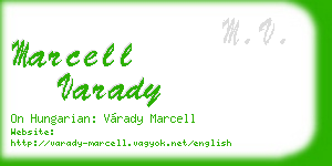 marcell varady business card